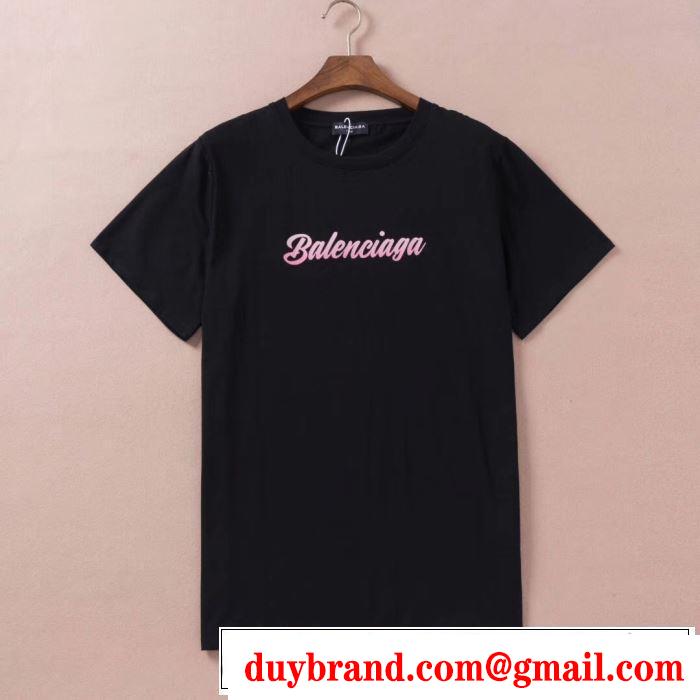 素敵なスタイルで夏の定番 バレンシアガ 2019SSのトレンド商品 BALENCIAGA 2色可選 半袖Tシャツ 今年春夏ファション流行り