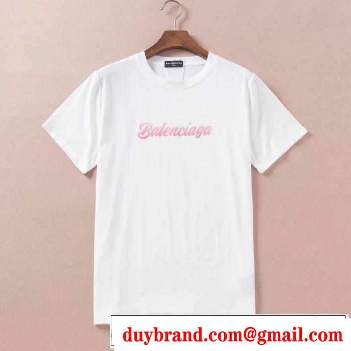 素敵なスタイルで夏の定番 バレンシアガ 2019SSのトレンド商品 BALENCIAGA 2色可選 半袖Tシャツ 今年春夏ファション流行り