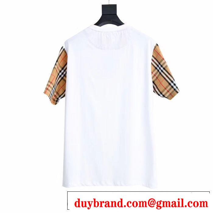 バーバリー 今から夏まで活躍する BURBERRY 2019春夏も引き続きトレンドTシャツ/ティーシャツ 2色可選 大人のこなれた着こなし