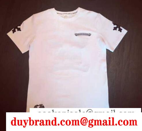 柔らかな肌触りクロムハーツＴシャツコピーCHROME hearts 半袖刺繍tシャツクールネック2色可選
