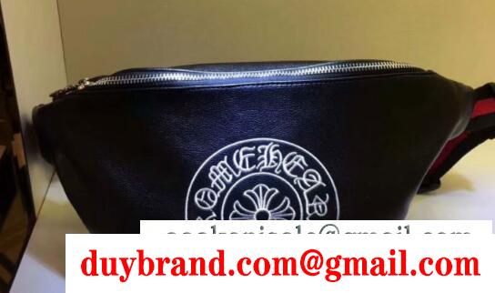 機能性も抜群クロムハーツバッグコピーCHROME hearts レザーウエストポーチボディバッグ自転車ギフトブラック