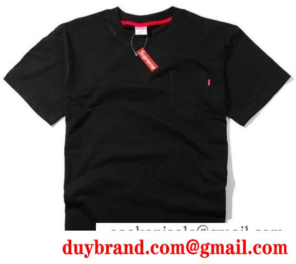 シンプルなシュプリームＴシャツ通販SUPREME半袖クルーネックポケット付きTシャツ3色可選