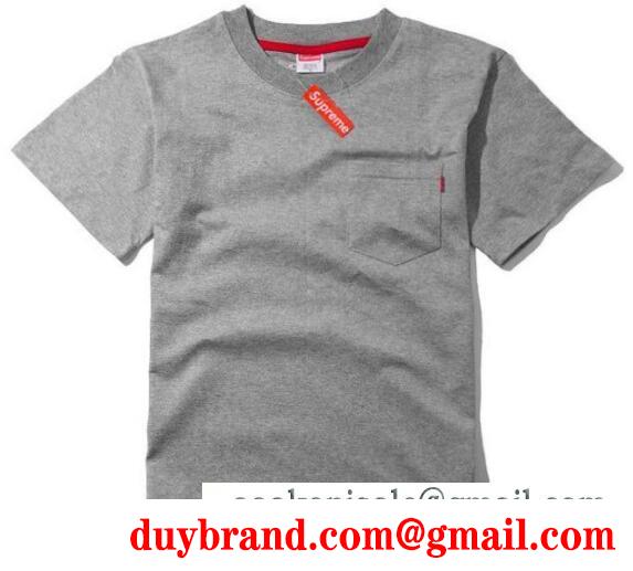 シンプルなシュプリームＴシャツ通販SUPREME半袖クルーネックポケット付きTシャツ3色可選