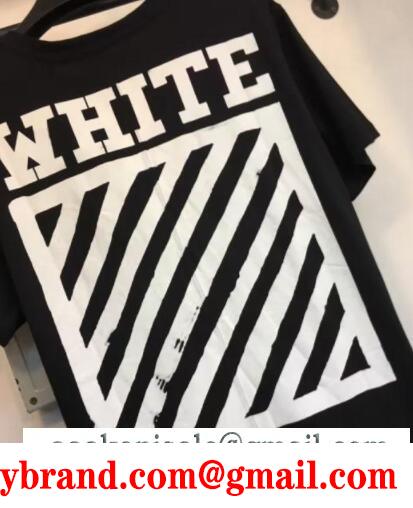 トレンドファッションなOFF white オフホワイト ｔシャツプリント半袖ゆっとりクールネック3色可選