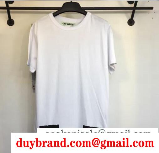 トレンドファッションなOFF white オフホワイト ｔシャツプリント半袖ゆっとりクールネック3色可選