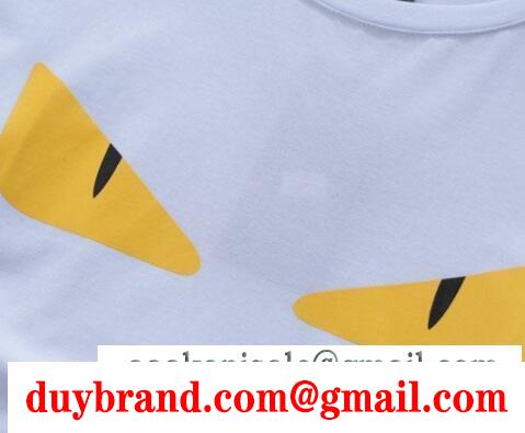 柔らかなフェンディーモンスターカットソー トップス メンズ fendi tシャツ 長袖 丸首 2色可選