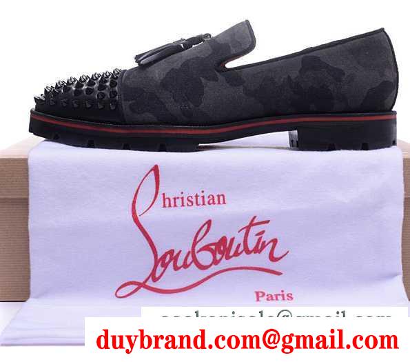 赤字超特価限定セールChristian louboutinクリスチャンルブタン偽物 スニーカー メンズ ビジネス 靴 シューズ スパイク ブラック