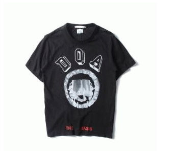TẮT LOGO OFF-White LOGO Vòng tròn tay áo ngắn áo phông dành cho nam giới tiêu chuẩn