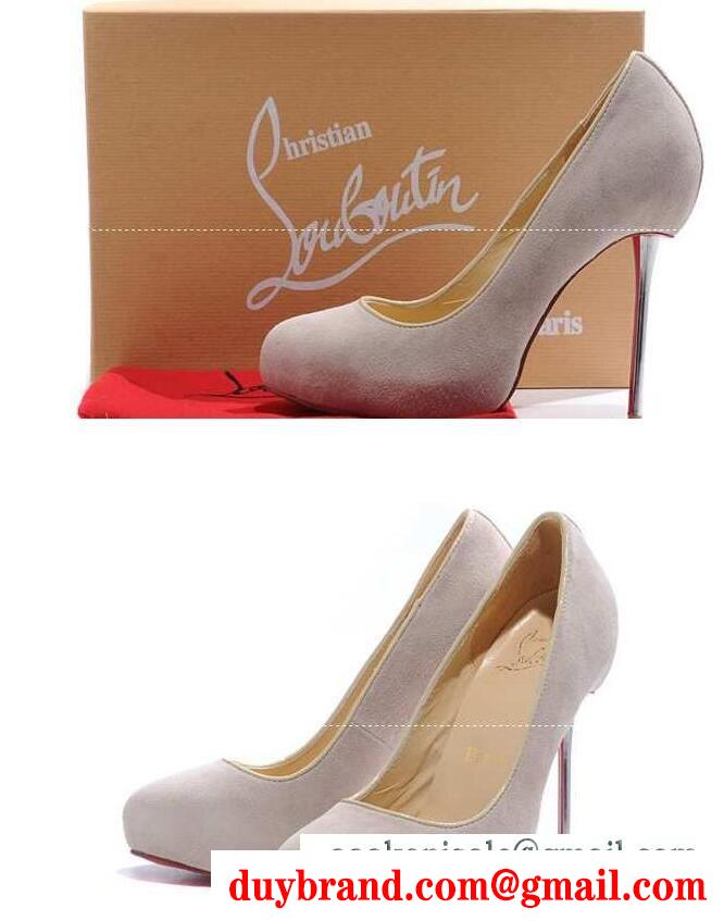 透気快適な履き心地CHRISTIAN louboutinクリスチャン ルブタン 偽物 ハイヒール パンプス レディース シューズ グレー