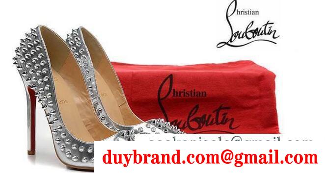 店舗で人気満点CHRISTIAN louboutinクリスチャンルブタンパンプスコピー レディース ハイヒール スパイク シューズ シルバー