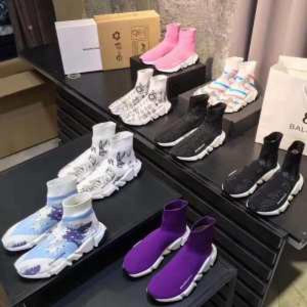 Balenciaga Tốc độ Huấn luyện viên Valenciaga Huấn luyện viên Sơn nam