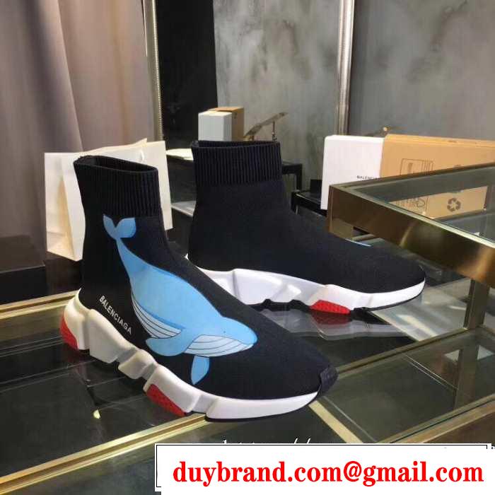 BALENCIAGA Speed Trainer 上品な涼やかさある印象に バレンシアガ スピードトレーナー メンズ スニーカー 2019SS