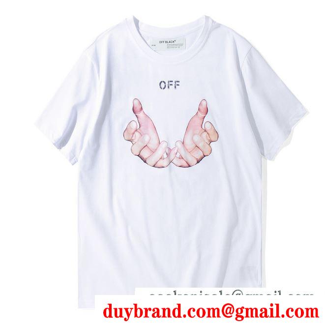 海外でも若者たちに大人気なOff-Whiteオフホワイトｔシャツコピー 半袖シャツ メンズクルーネックtシャツ ブラック ホワイト