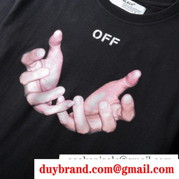 海外でも若者たちに大人気なOff-Whiteオフホワイトｔシャツコピー 半袖シャツ メンズクルーネックtシャツ ブラック ホワイト