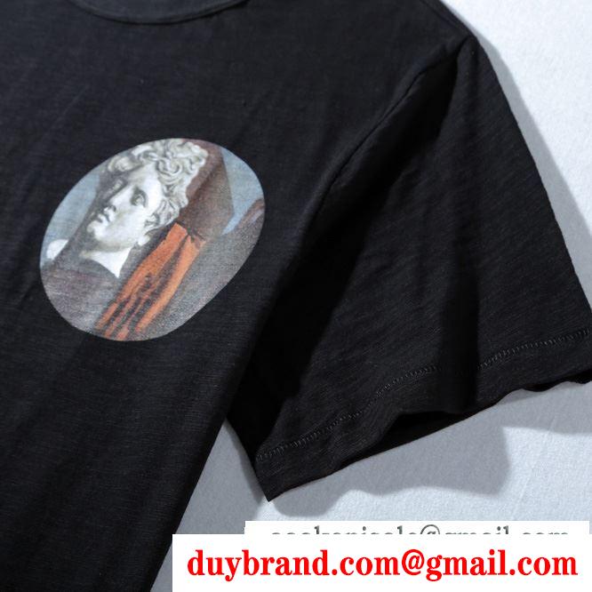 絵画をプリントされたOff-WhiteオフホワイトTシャツ偽物CARAVAGGIO s/s tee 0maa002s1818メンズのトップスのクルーネック半袖tシャツコピー 