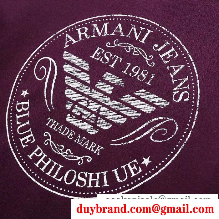 軽量で薄手のARMANIエンポリオアルマーニコピーメンズビジネス用クルーネック半袖Tシャツ偽物