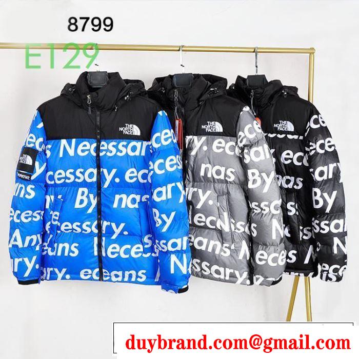 ファッション上級者向け ダウンジャケット シュプリーム SUPREME 3色可選  Supreme X TNF 2019秋、イチオシ上品