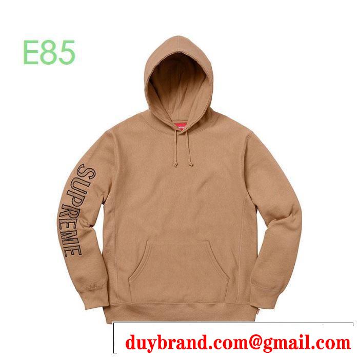 バーパーカーSupreme 19-20AW Sleeve Embroidery Hooded 3色可選 大胆なチェックの人気トレンド