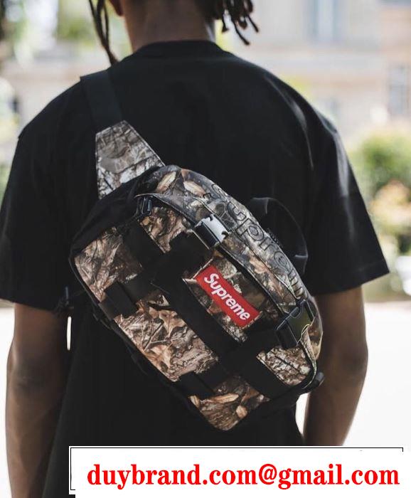 Supreme 19FW WaistBagShoulderBag おすすめする注目トレンド おしゃれ度アップ秋冬コレクション 4色可選  ボディバッグ