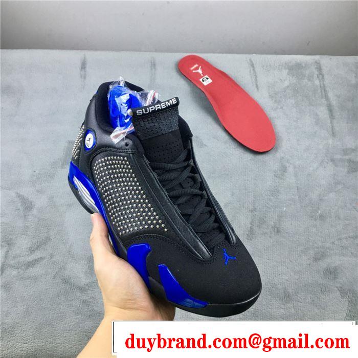 トレンド入り確実最新コレクション Supreme x Air Jordan 14 ハイカットスニーカー 秋服コーデ2019年版