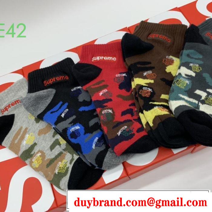 更にトレンドが急上昇中 靴下  シュプリーム SUPREME  先取り 2019/2020秋冬ファッション