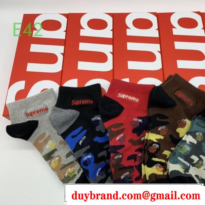 更にトレンドが急上昇中 靴下  シュプリーム SUPREME  先取り 2019/2020秋冬ファッション