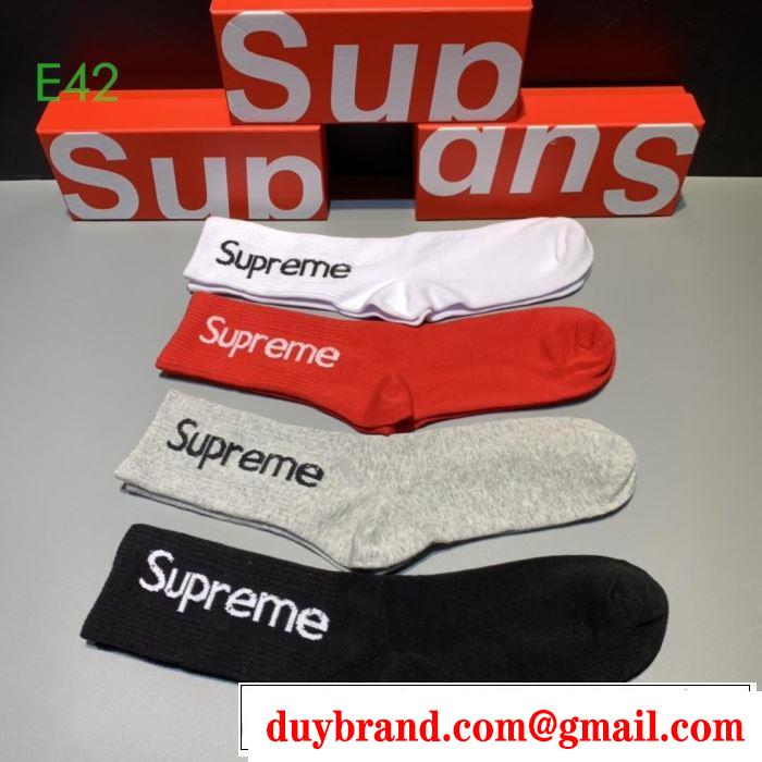 さわやかに新品おすすめ シュプリーム 靴下 SUPREME  2019秋冬トレンド押さえておきたい