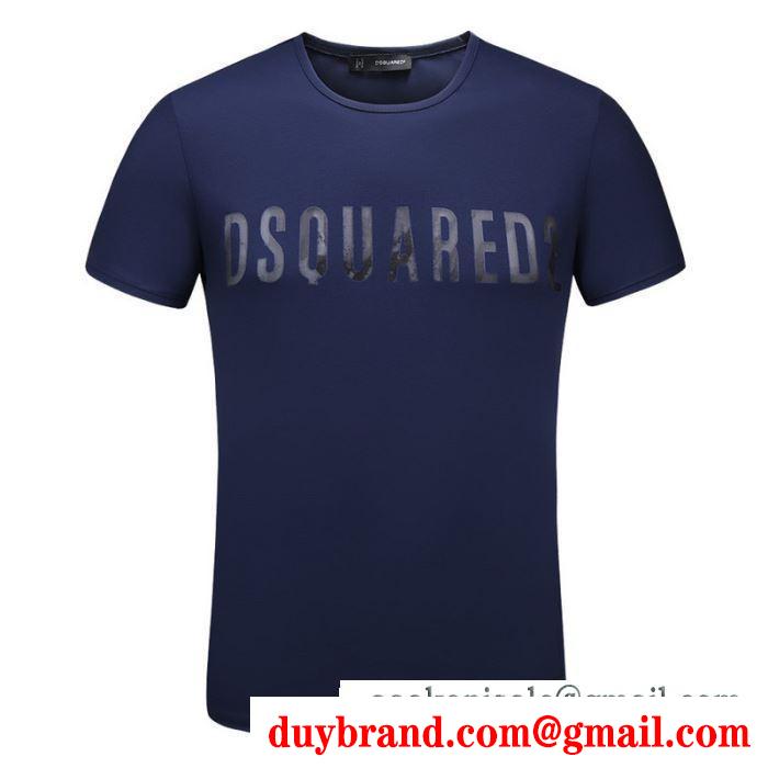 DSQUARED2ディースクエアードコピーロゴがプリントしたGD0097 s22427 900 16ksj3メンズ半袖クルーネックtシャツブルー、ホワイト2色