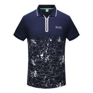 Hugo Boss Hugobos Mail đặt hàng thời trang in doanh nhân nam giới ngắn tay áo tay t -sshirt giá rẻ