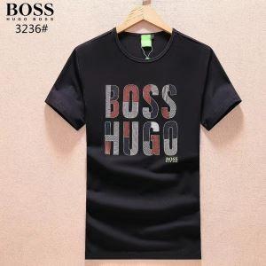 Thoải mái thoải mái Hugo Boss Hugobos Short -sleeved T -shirt với logo giá rẻ được in