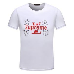 Vật liệu chất lượng cao Louis Vuitton Louis Vuitton t -Shirt nam phi hành đoàn cổ tay áo ngắn