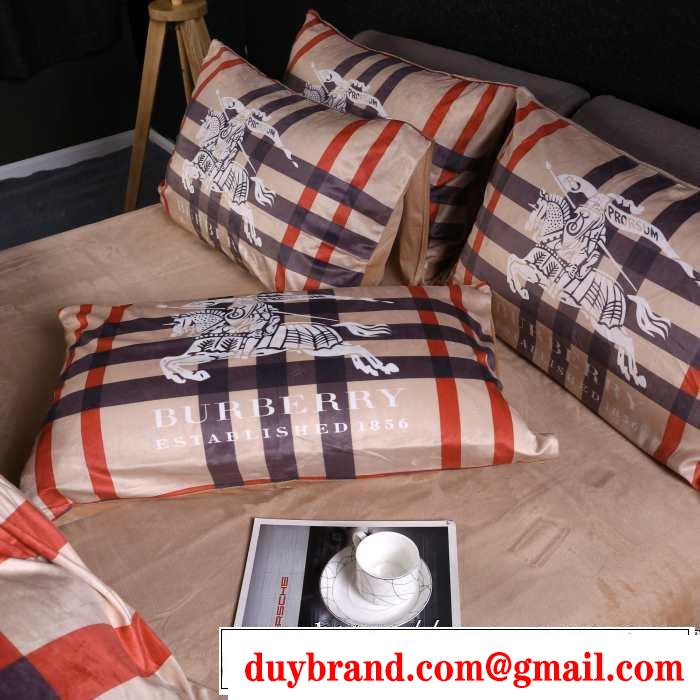 2019トレンドmàu sắc秋冬セールバーバリー BURBERRY  寝具4点セット更にトレンドが急上昇中