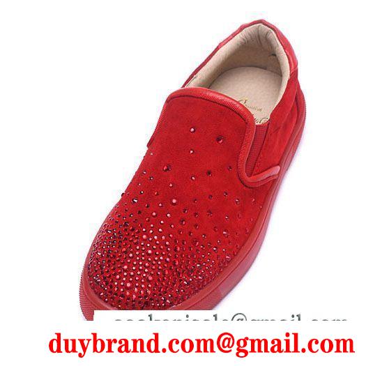 新鮮！Christian louboutin最新 pik boat woman flat ルブタン スニーカー メンズ 海外fashion 人気 新作 シューズ 入手困難 レッド