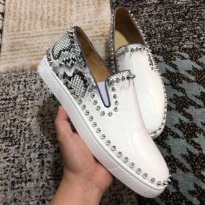 Dễ dàng đi bộ Christian Louboutin Christian Lubitan giá rẻ PIK Boat bằng sáng chế giày thể thao nam