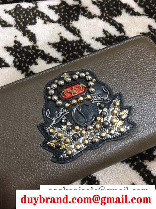高級chất liệuを採用財布コピー激安Christian louboutinレディースラウンドファスナー長財布レザーウォレット