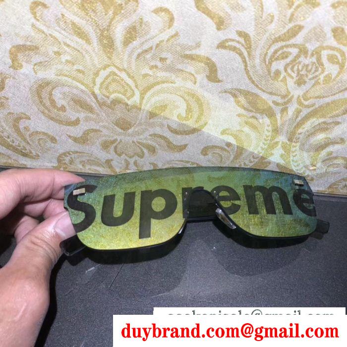 スマートなSupremeシュプリームコピー男女兼用フラットバーmàu sắcUVカットサングラス