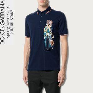 Dolce & Gabbana Dolce & Gabbana mới thanh lịch 18 MỚI*Bảo hành thấp nhất -Bảo hành ngắn tay tay áo ngắn T -Shirt 3 Lựa chọn màu