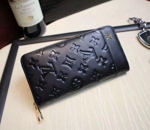 Louis Vuitton Louis Vuitton Wallet Logo Logo Pressing Business Men's Long Wallet Leather