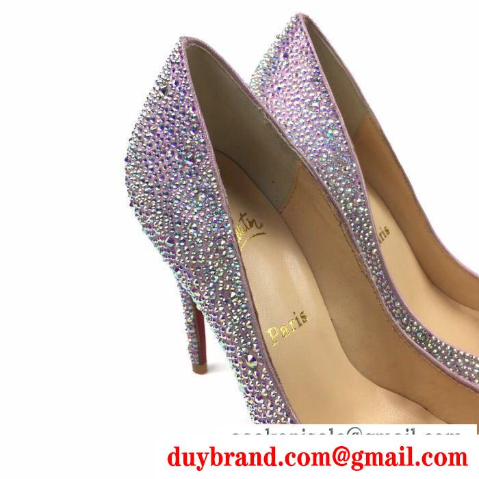 きらきらしているChristian louboutinルブタンパンプスコピーレディースhot100%新品ハイヒール
