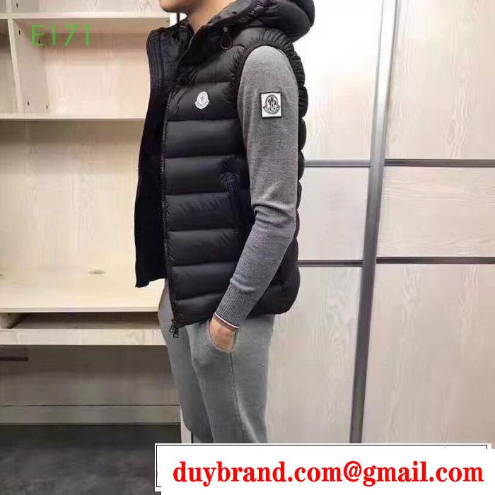 クラシカルな雰囲気と抜け感 MONCLER 防風性にも優れた  ダウンベスト 2019秋冬最安価格新品  モンクレール