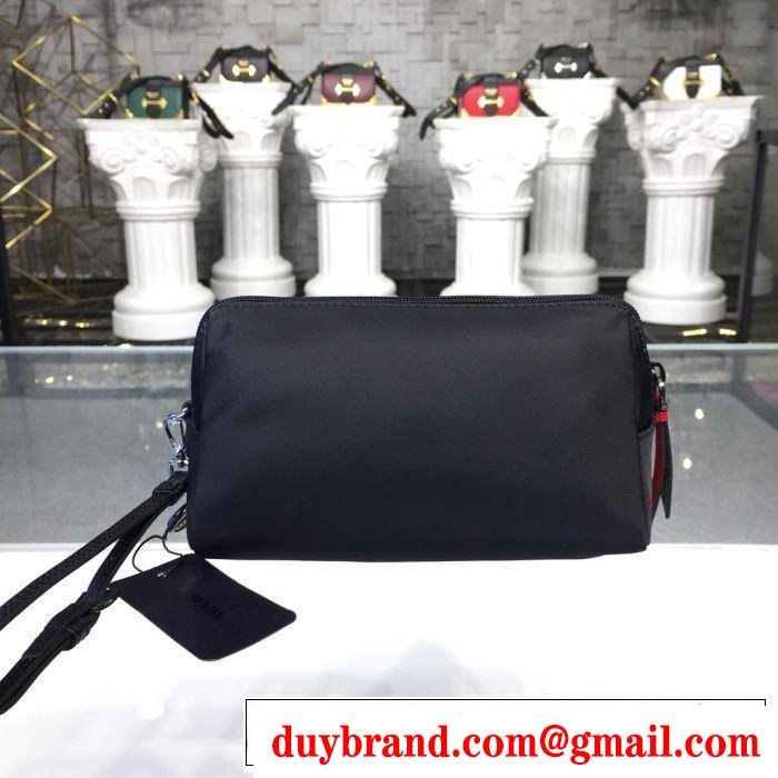 PRADA 最新作おすすめしたい秋冬 プラダ  寒い季節トレンド上品 ポーチ  今年の秋冬のトレンド激安セール