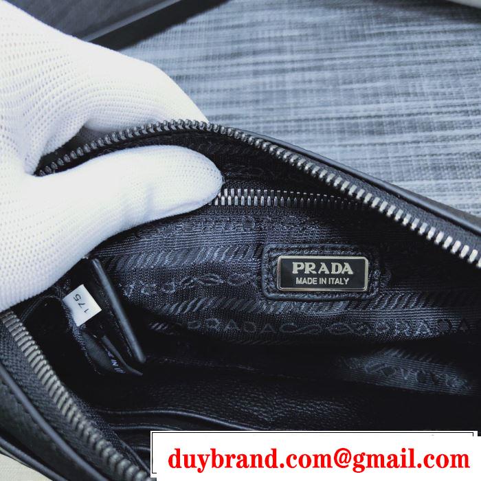 ポーチ オシャレスタイルが今年流 プラダ 今季トレンド抜け感新品 PRADA 2019-20秋冬取り入れやすい