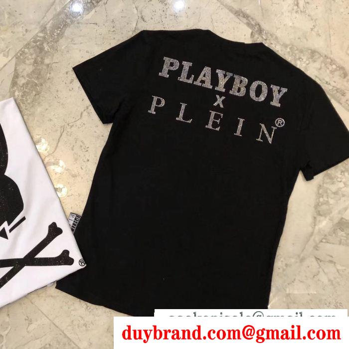 完売前に!!PHILIPP pleinフィリッププレイン人気芸能人着用プリントクルーネック半袖ｔシャツ