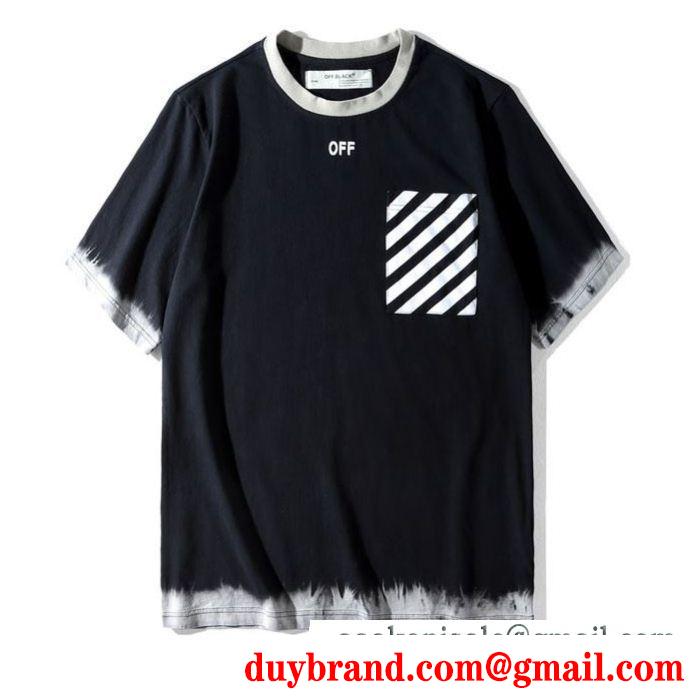 本当に売れている 2色可選半袖tシャツ off-whiteオフホワイトいまが替え時!!