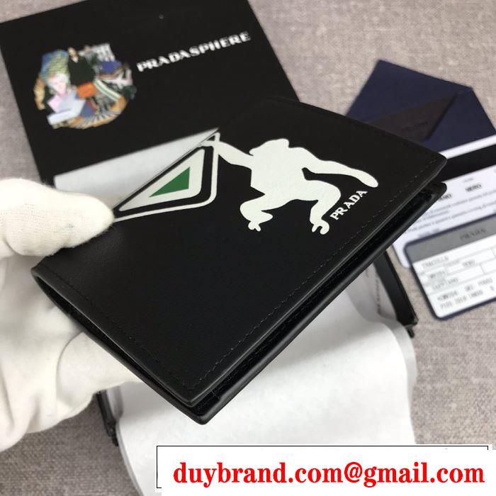 大胆なチェックの人気トレンド  プラダ PRADA 2019秋冬トレンドアイテム 財布/ウォレット 2色可選 今年注目な新品セール