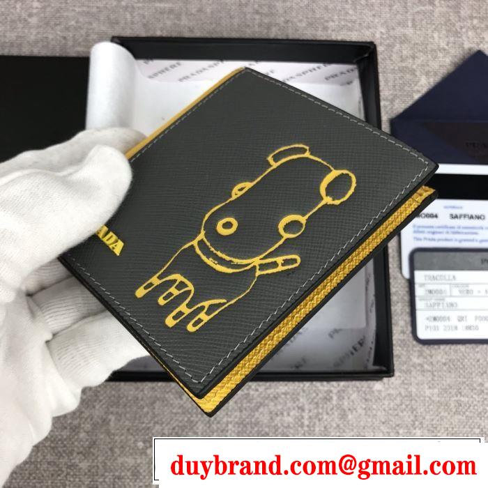 財布/ウォレット 秋冬とれんど新品目立ち プラダ PRADA 2019秋冬最重要アイテム  3色可選 2019秋冬トレンドデザイン