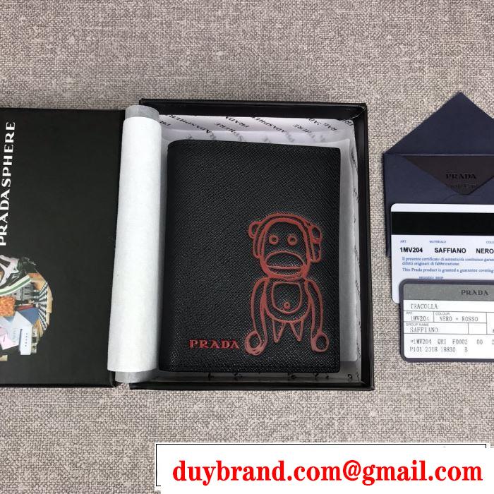 人気の秋冬新作再登場 プラダ PRADA 今年注目すべき秋冬ファッション 財布/ウォレット 2色可選 2019トレンドアイテム激安
