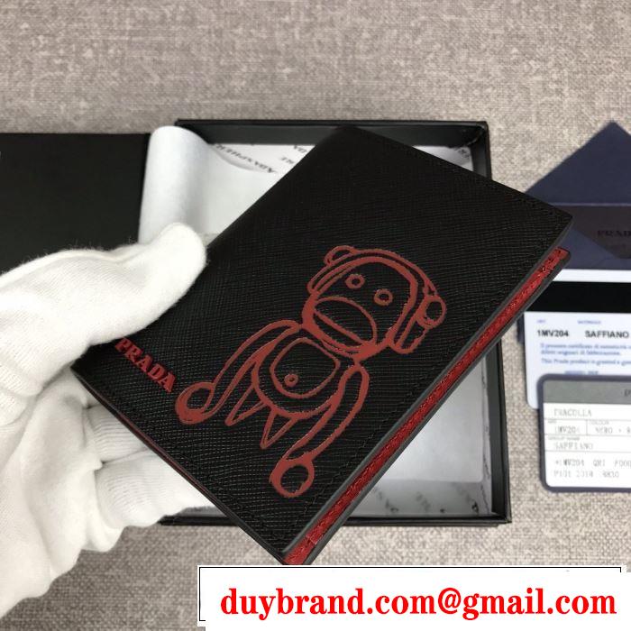 人気の秋冬新作再登場 プラダ PRADA 今年注目すべき秋冬ファッション 財布/ウォレット 2色可選 2019トレンドアイテム激安