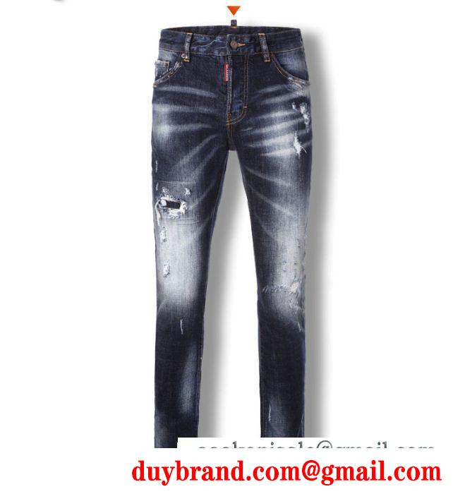 春夏モデルDSQUARED2ディースクエアードコピー海外輸入メンズロングデニムジーンズ