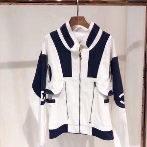 Áo khoác blouson nam denim mô hình phổ biến màu trắng x màu xanh